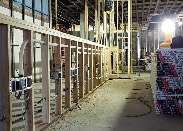 Electrical construction site