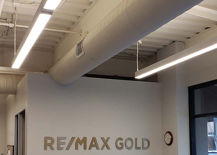 Overhead lighting at REMAX Gold